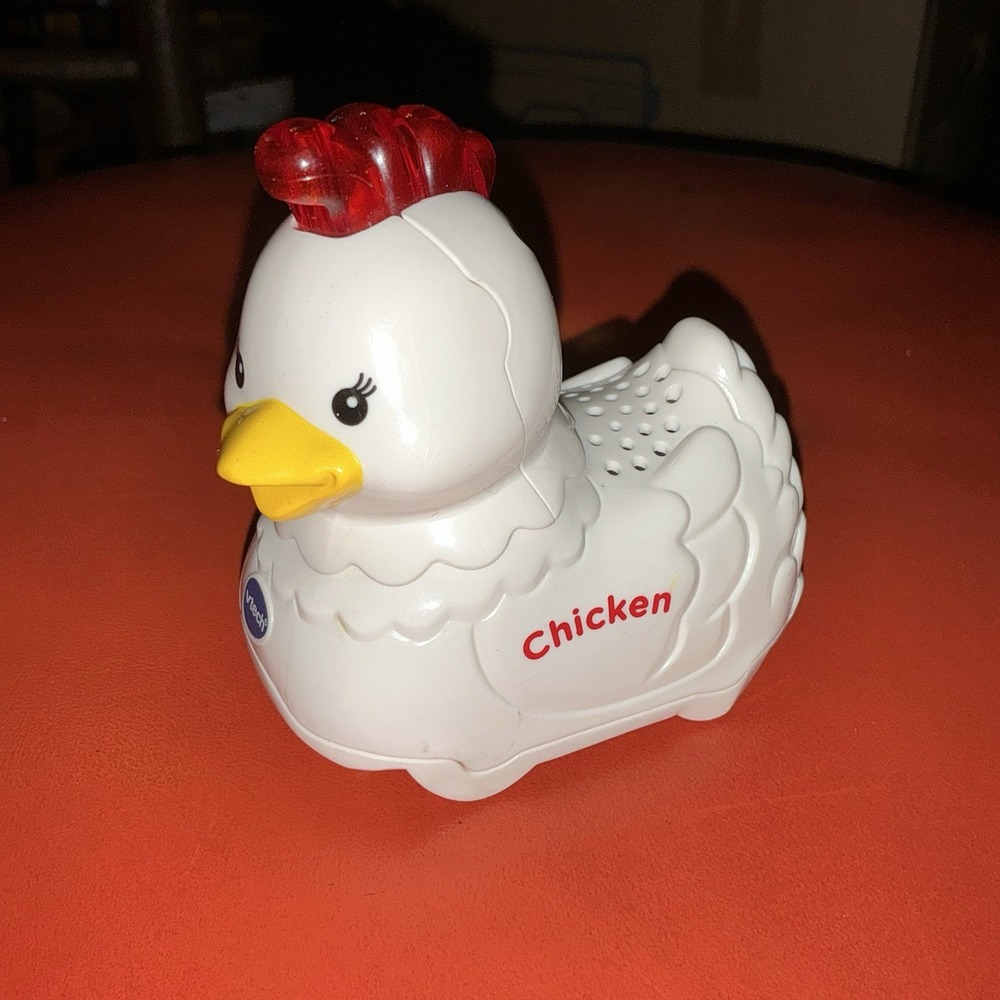 VTech Candy Cheerful CHICKEN Hen Go! Go! Smart Farm Animals Sounds Lights Works!